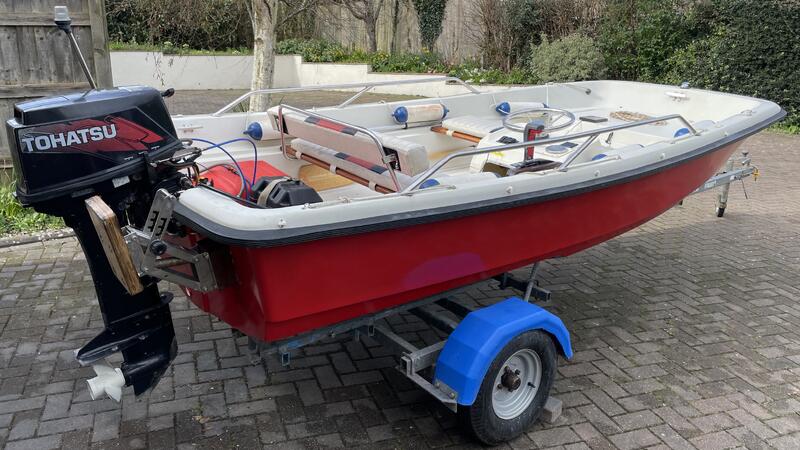 UK: Orkney Dory 14 rsquo   30hp Tohatsu  trailer