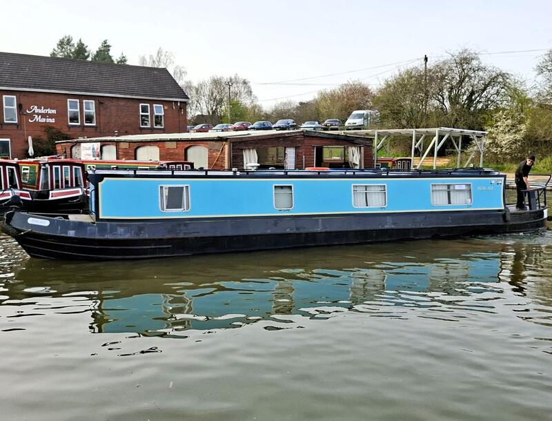 UK: Real Ale 45ft 2002 Southwest Durham Steelcraft 4 berth cruiser stern n