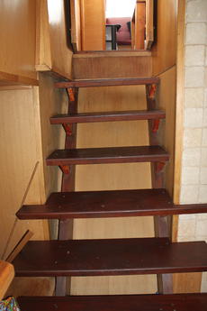 stairs to wheelhouse