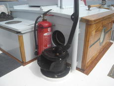 1 of the 3 bilgepumps and fire extinguishers